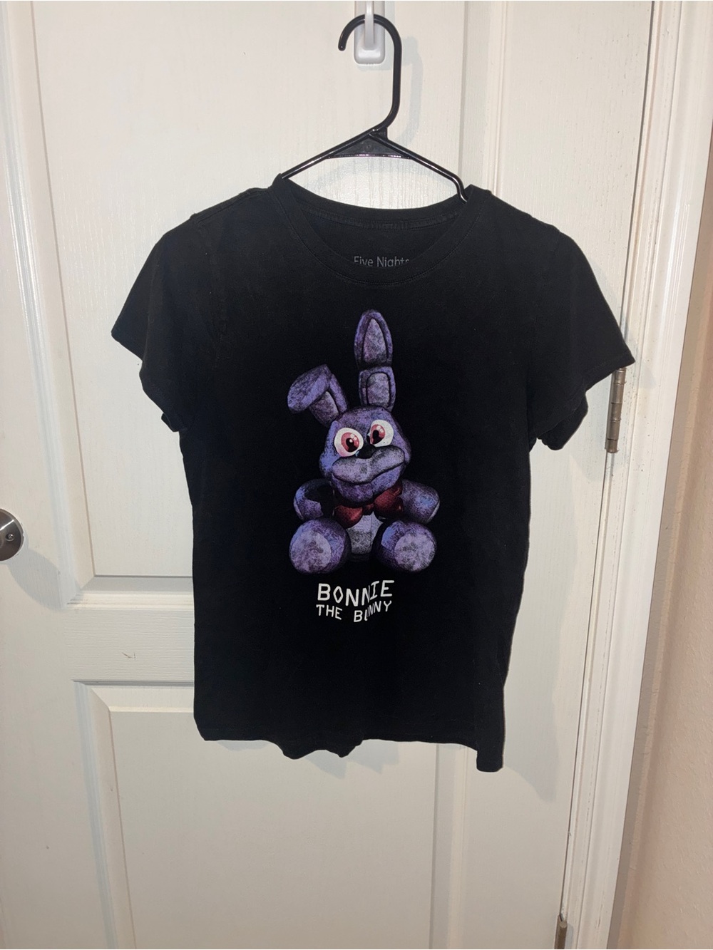 Five Nights at Freddy's Bonnie The Bunny Plush Black Graphic Tee - Size L